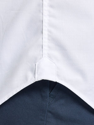 Long Sleeve Premium Dobby Cotton Shirt - White