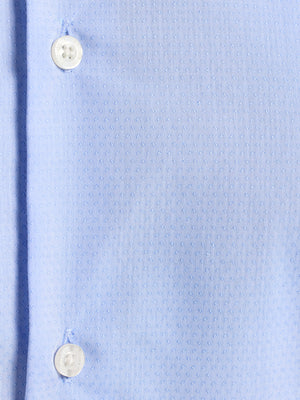 Long Sleeve Premium Dobby Cotton Oxford Shirt - Sky Blue