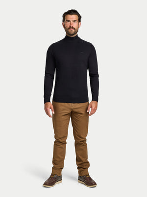 Turtle Neck Knit - Black