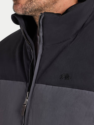 Two Tone Gilet - Black