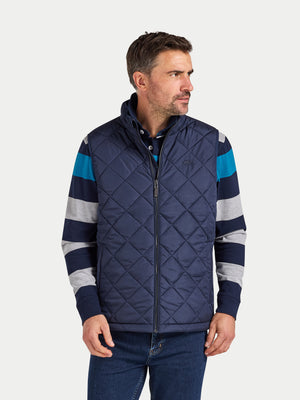 Quilted Gilet - Navy