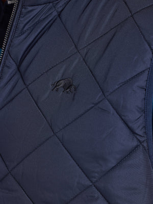 Quilted Gilet - Navy