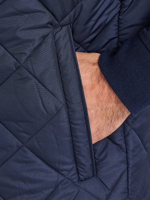 Quilted Gilet - Navy
