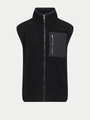 Heavy Borg Fleece Gilet - Black
