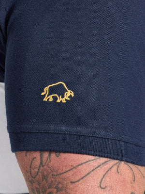 Cut & Sew Panel Pique Polo - Forest