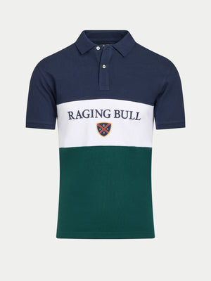 Cut & Sew Panel Pique Polo - Forest