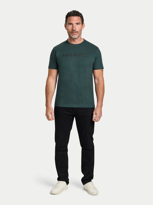 Raging Bull Embroidery T-Shirt - Forest