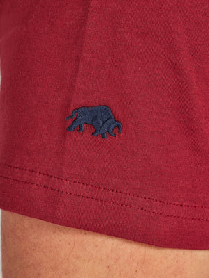 Slash Bull T-Shirt - Claret