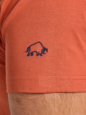 Flock Bull T-Shirt - Orange