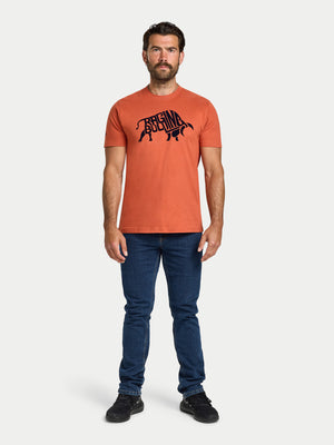 Flock Bull T-Shirt - Orange