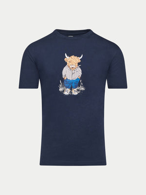 Farmer Bully Boy T-Shirt - Navy