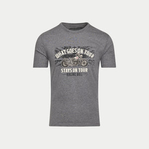 What Goes On Tour Print T-Shirt - Dark Grey Marl