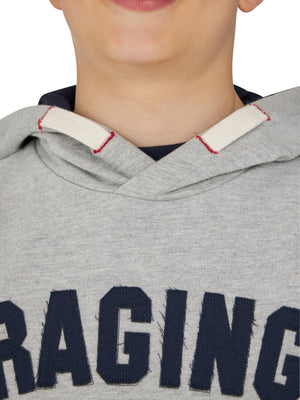 Legend in the Making Applique Hoodie - Grey Marl