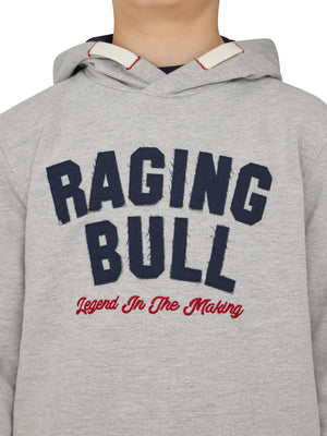 Legend in the Making Applique Hoodie - Grey Marl
