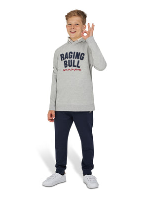 Legend in the Making Applique Hoodie - Grey Marl