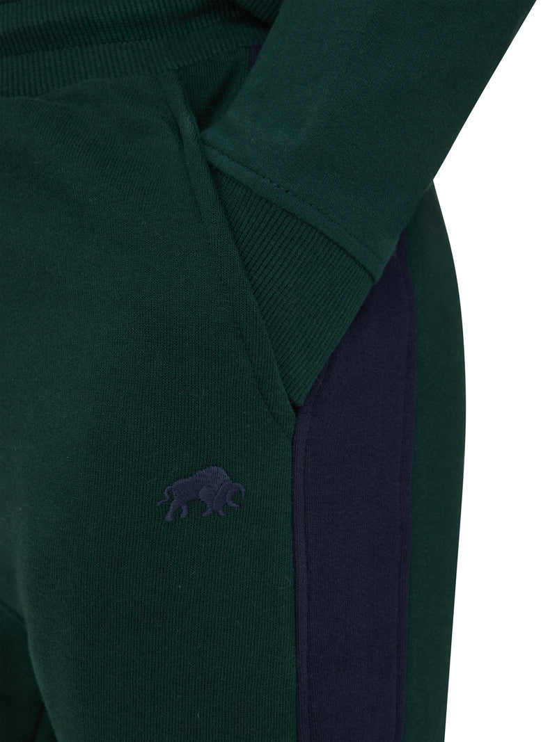 Contrast Panel Sweatpant - Forest