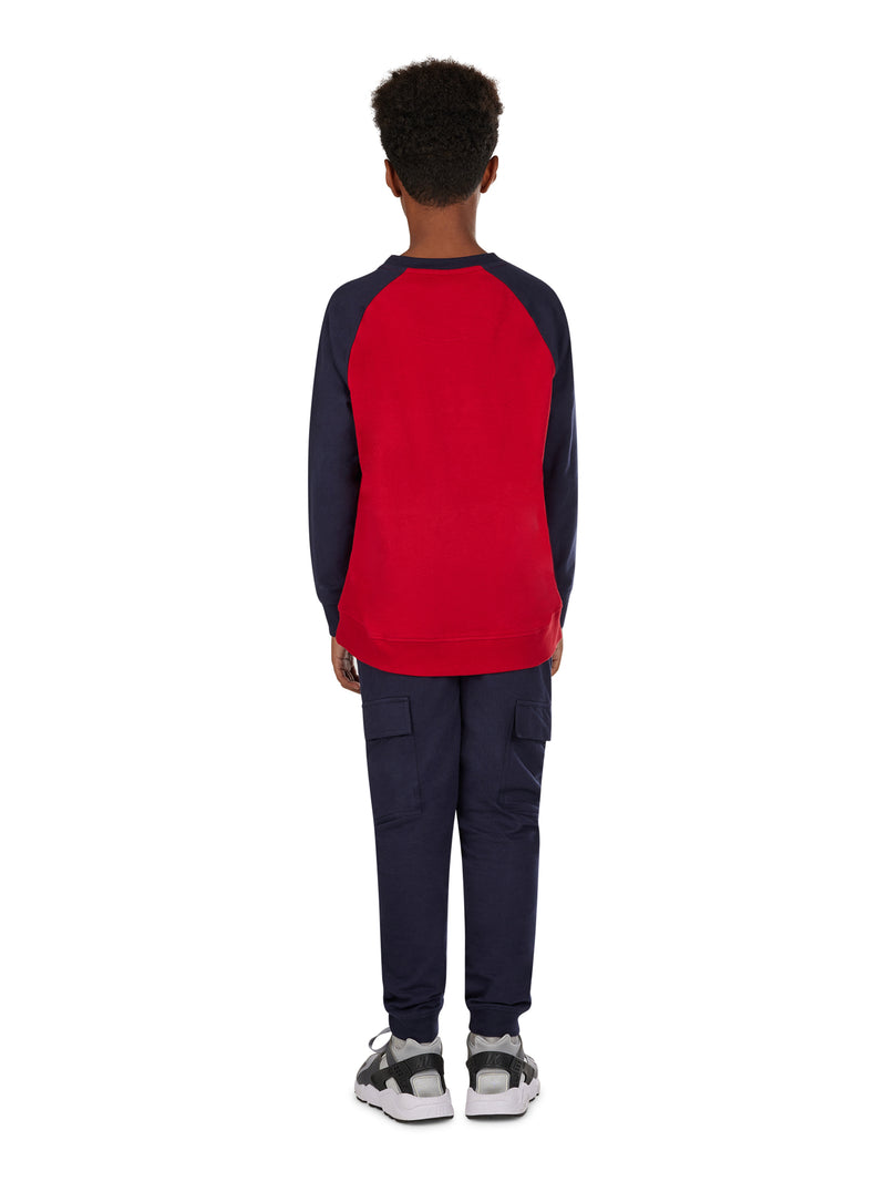 Raging Bull Applique Crew Neck Top - Red