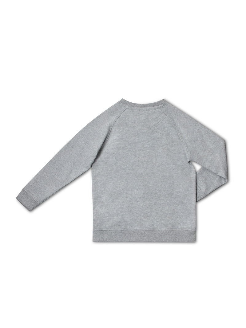 Crest Crew Neck Sweat - Grey Marl