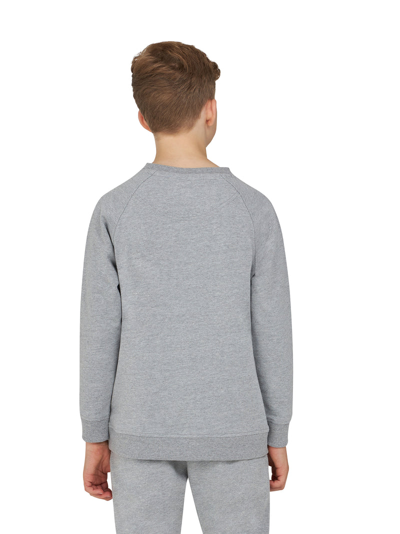 Crest Crew Neck Sweat - Grey Marl