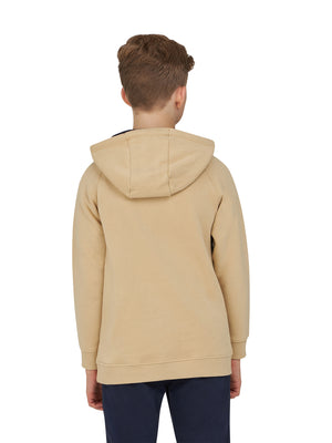 Embroidered Raging Bull Hoodie - Toast