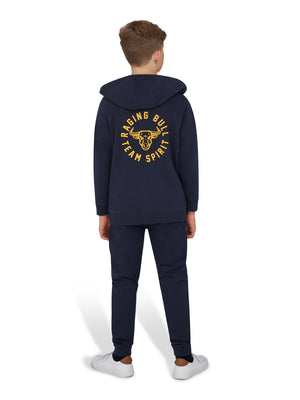 Team Spirit Zip Through Hoodie - Navy