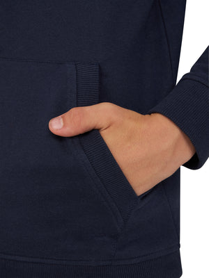 Team Spirit Zip Through Hoodie - Navy