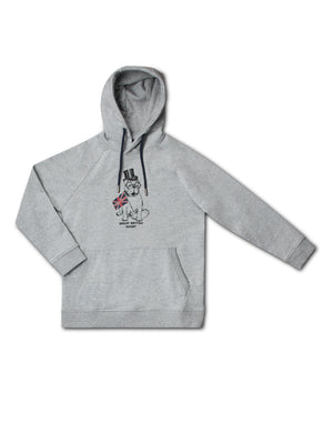 Bulldog Hoodie - Grey Marl