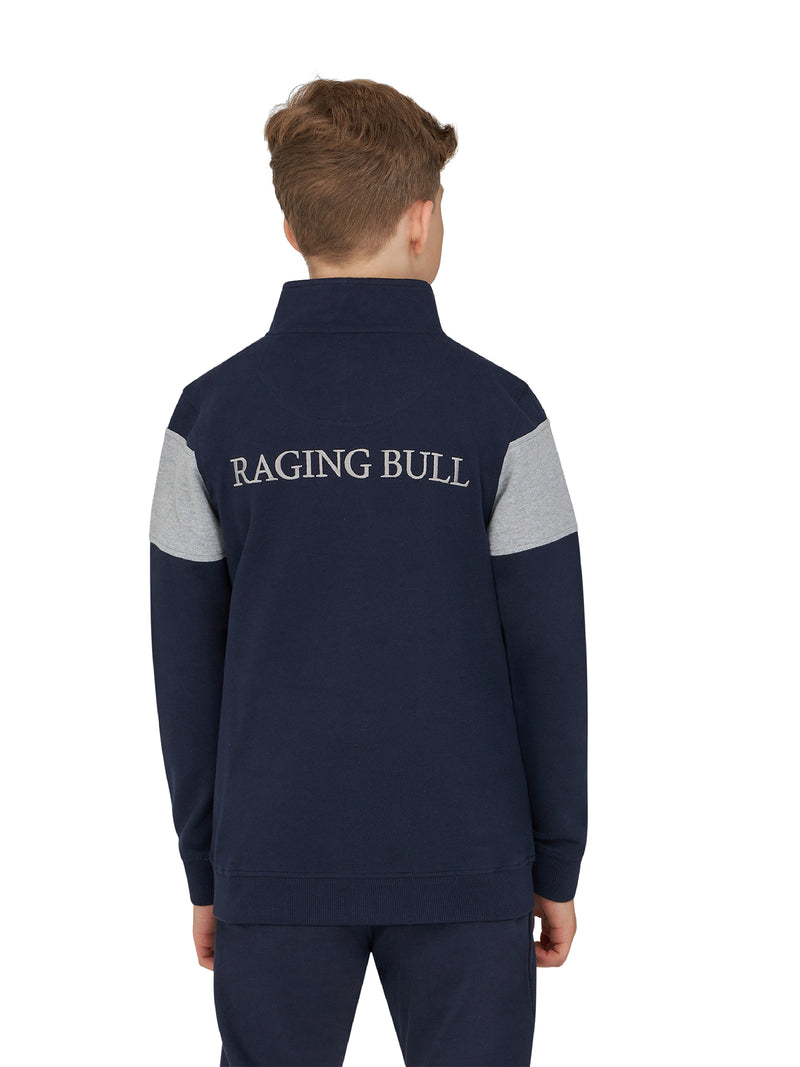 Quarter Zip Cut & Sew - Navy