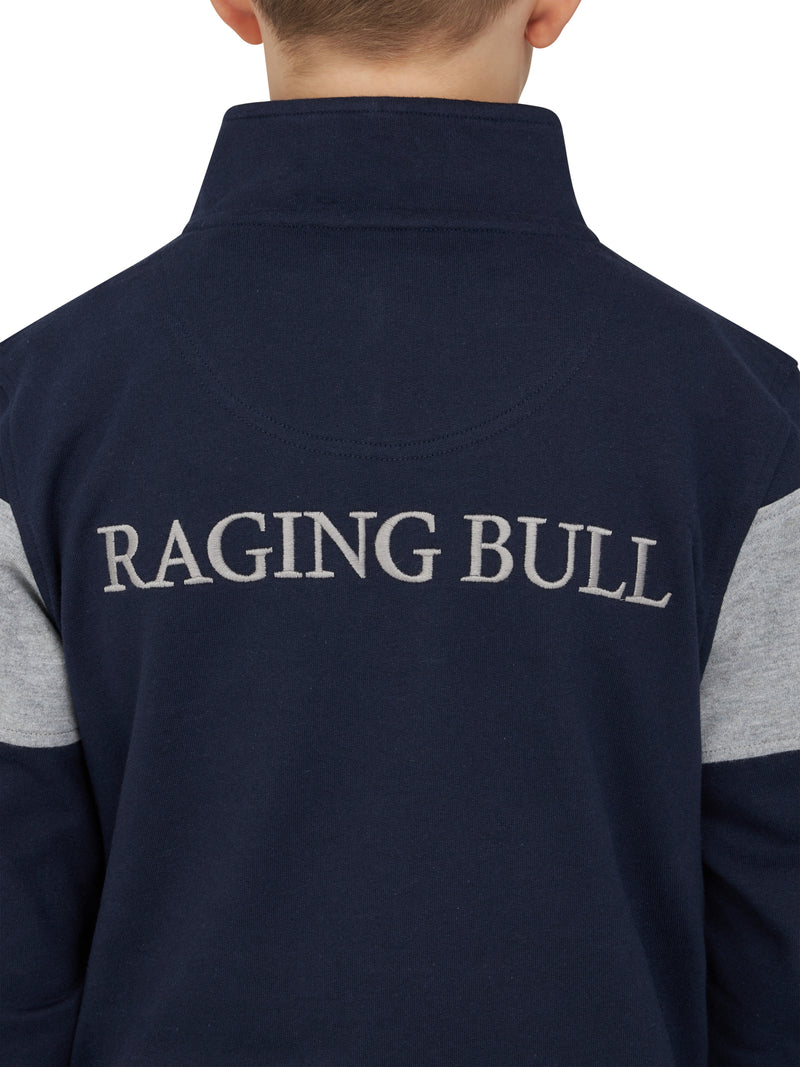 Quarter Zip Cut & Sew - Navy