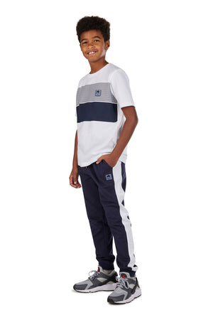 Block Stripe T-Shirt - White