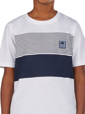 Block Stripe T-Shirt - White