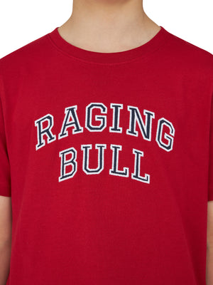 Applique Raging Bull T-Shirt - Red