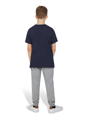 Applique Raging Bull T-Shirt - Navy