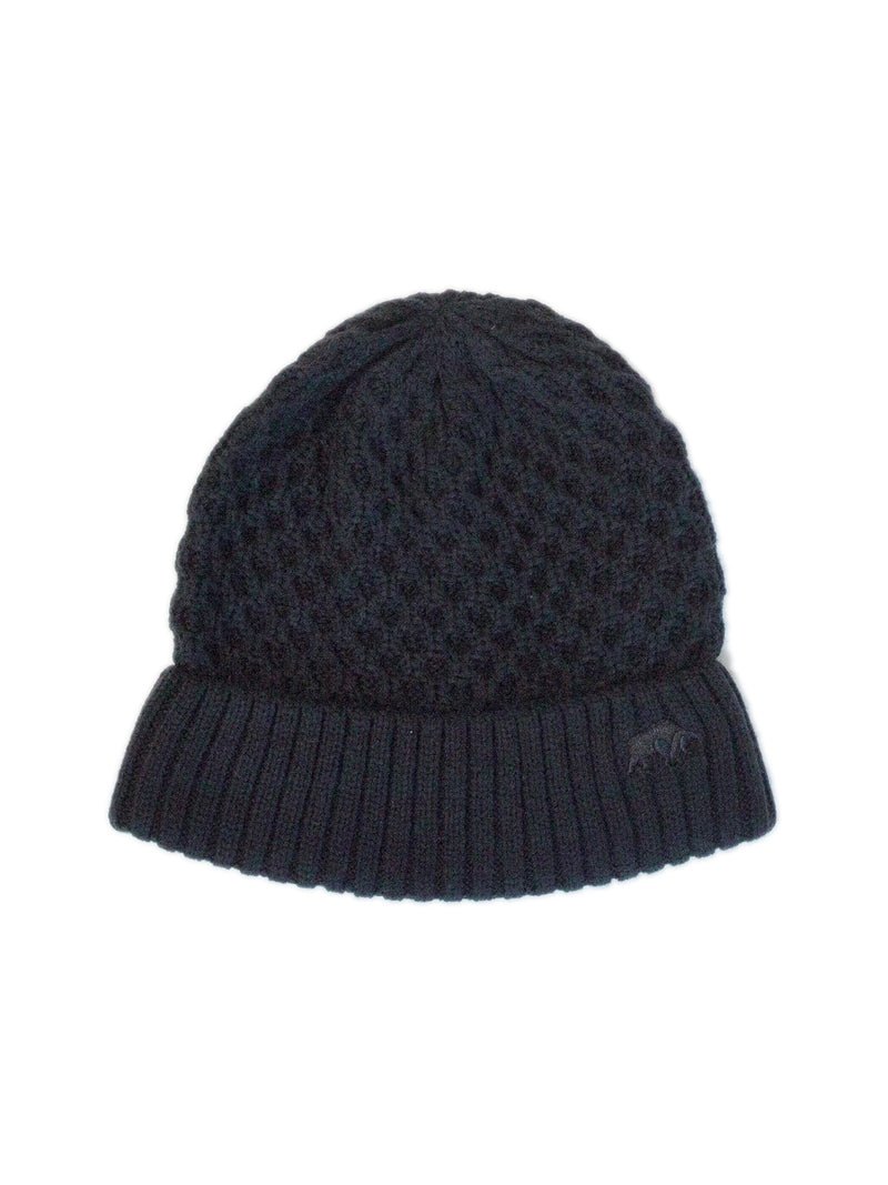 Cable Knit Beanie - Navy