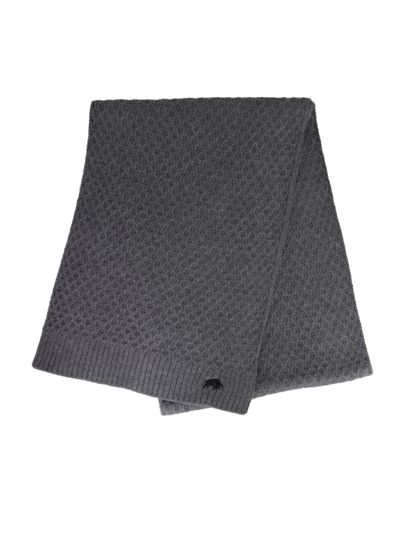 Cable Knit Scarf - Charcoal