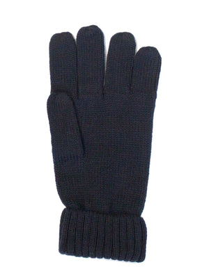 Cable Knit Gloves - Navy