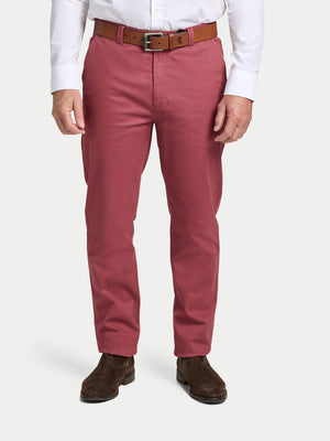 Classic Chino Trouser - Berry