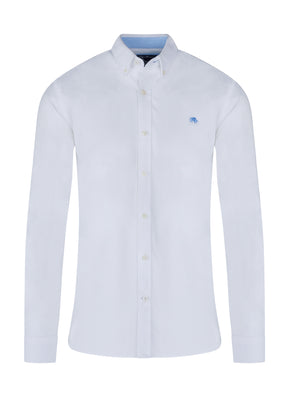 Classic Long Sleeve Oxford Shirt - White