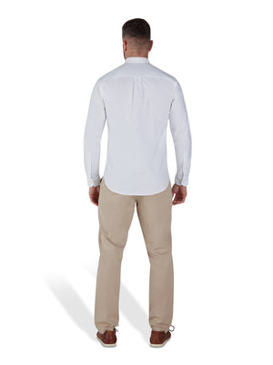 Classic Long Sleeve Oxford Shirt - White