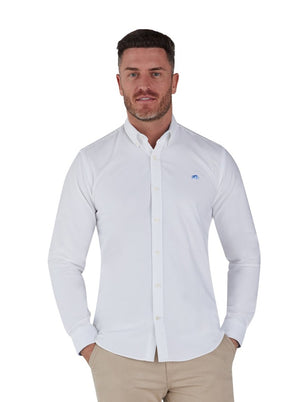 Classic Long Sleeve Oxford Shirt - White