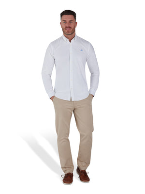 Classic Long Sleeve Oxford Shirt - White