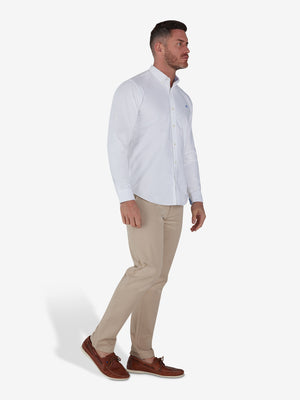 Classic Long Sleeve Oxford Shirt - White