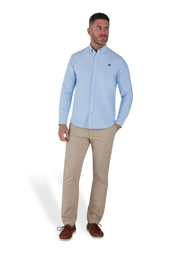 Classic Long Sleeve Oxford Shirt - Sky Blue