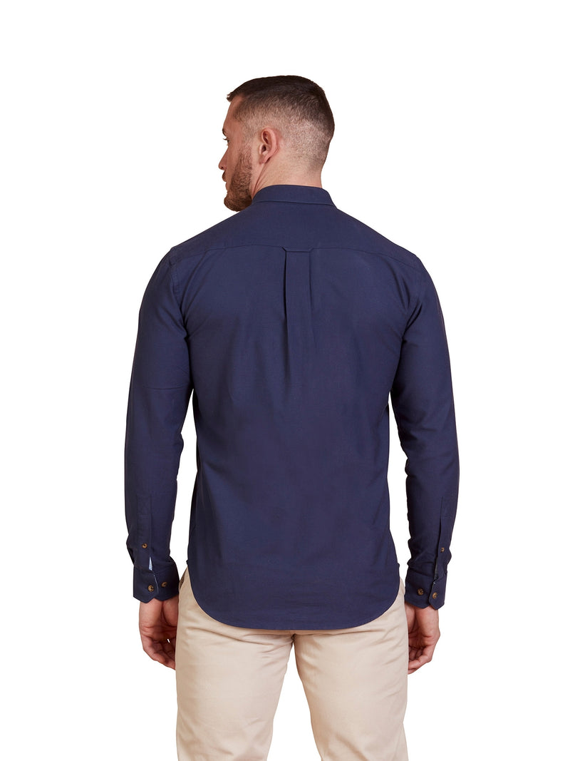 Classic Long Sleeve Oxford Shirt - Navy