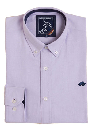 Classic Long Sleeve Oxford Shirt - Purple
