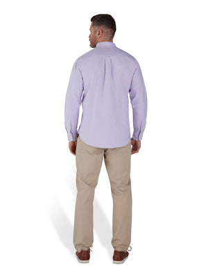 Classic Long Sleeve Oxford Shirt - Purple