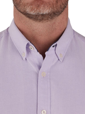 Classic Long Sleeve Oxford Shirt - Purple