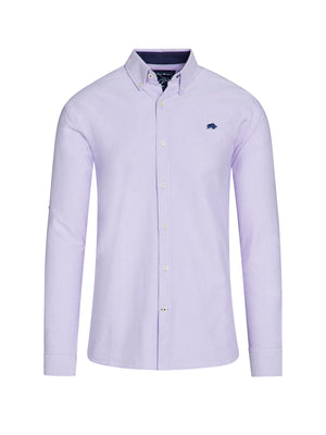 Classic Long Sleeve Oxford Shirt - Purple