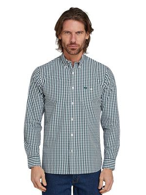 Long Sleeve Classic Gingham Shirt - Forest