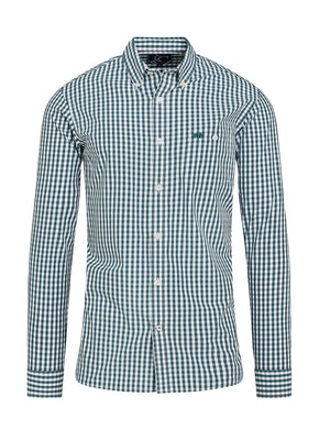 Long Sleeve Classic Gingham Shirt - Forest